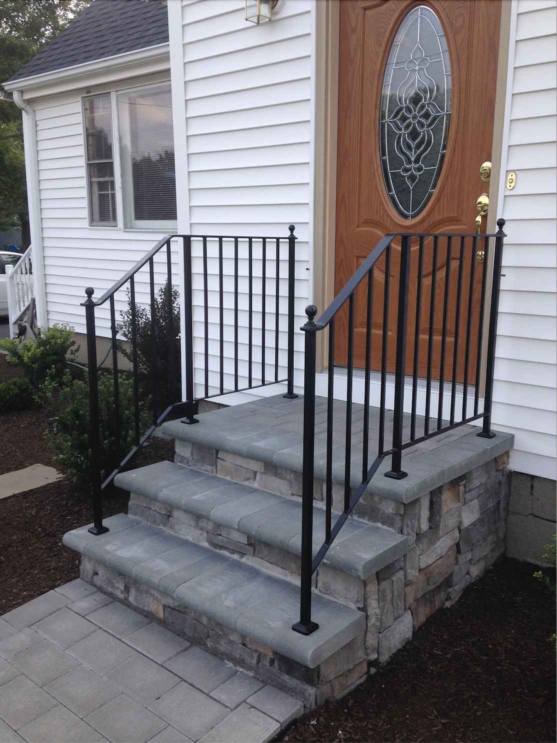 Outside Double Railing Exterior Residential Railings - Southeast Railing Co Inc